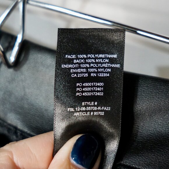 Aritzia Ten by Babaton Upstage Flared Vegan Leather Pant - Size S - Picture 15 of 15